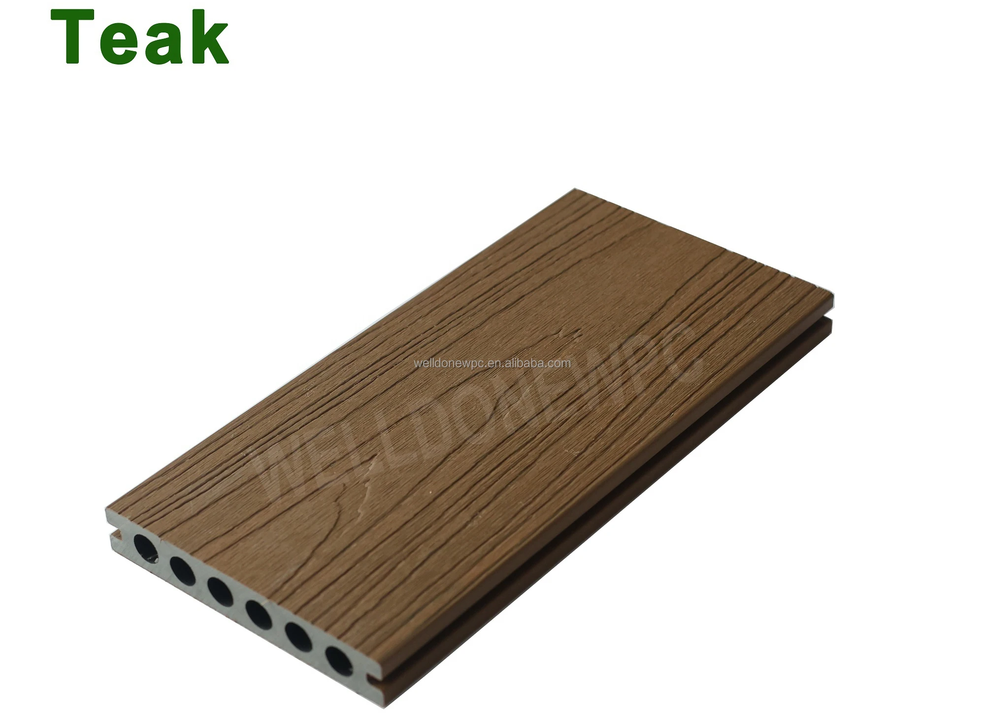 Anti-slip Wpc Floor For Swimming Poor Weather Resistant Wpc Decking For Outdoor Landscape anti Uv Floor For Wall Cladding Exterior Decor Board   