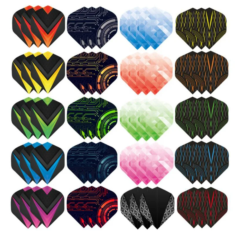 PET Dart Flights dart Wings For tungsten brass iron dart game sets steel tips soft tip