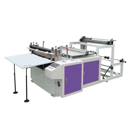 
HJHQ-800 easy operation simple PET PVC roll to sheet cross cutting machine with slitting function 