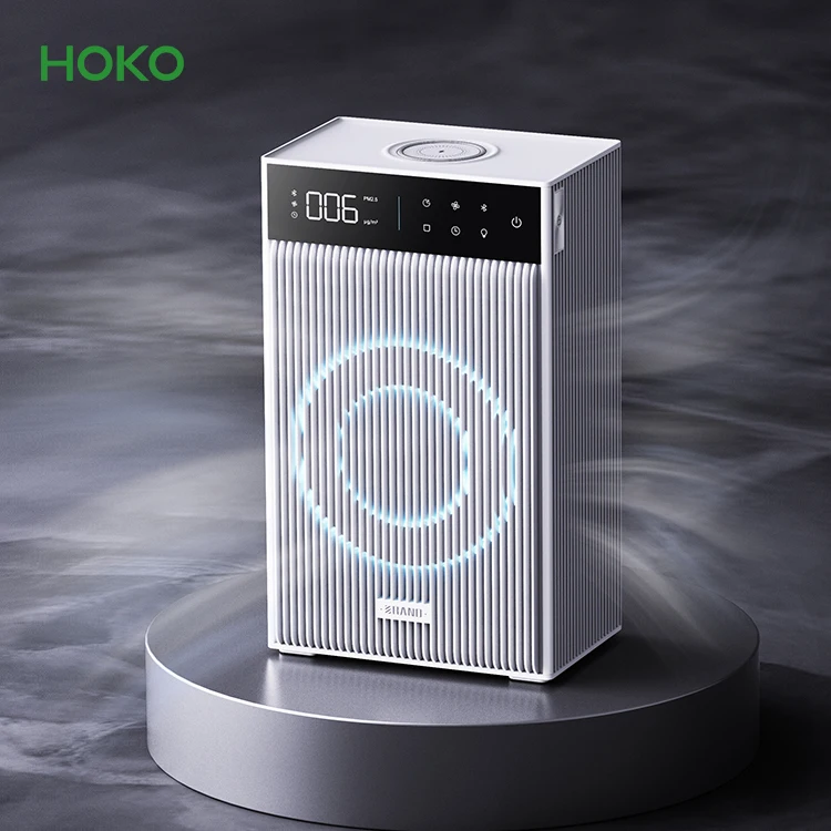 Новый продукт умный портативный домашний очиститель воздуха с беспроводной зарядкой Корея Bluetooth-динамиком