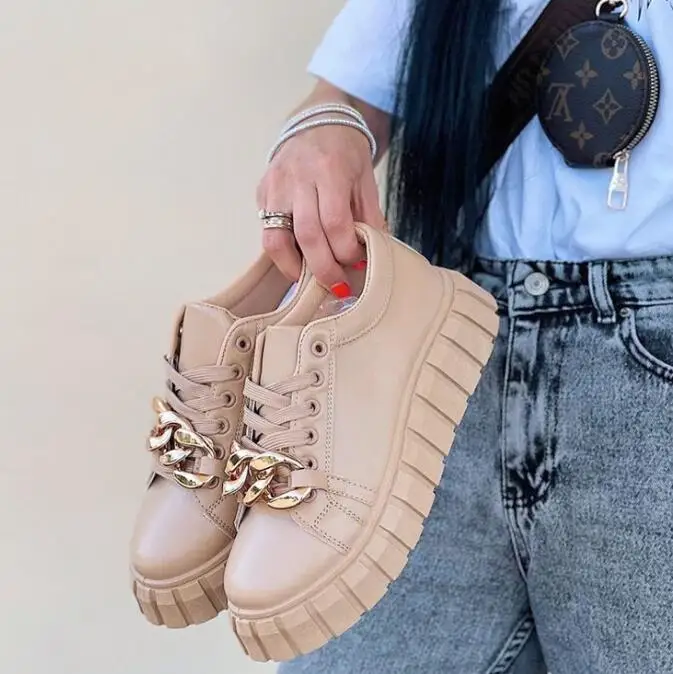 2022 new small white shoes large size single shoes casual sports flat sneaker lace-up canvas shoes women