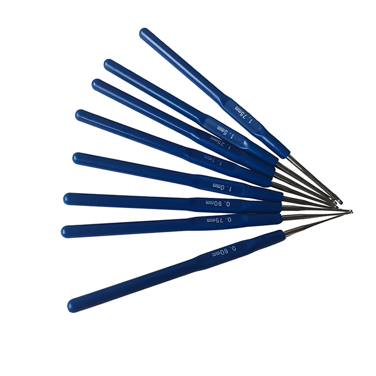 Hot sales knitting needles 53pcs/set Silicon Handle Aluminum crochet hooks Handicraft embroidery crochet hook set