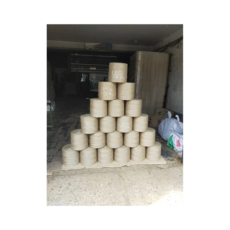 Factory cheap price sustainable moisture-absorbent standard quality natural color eco-friendly jute yarn rope for pad