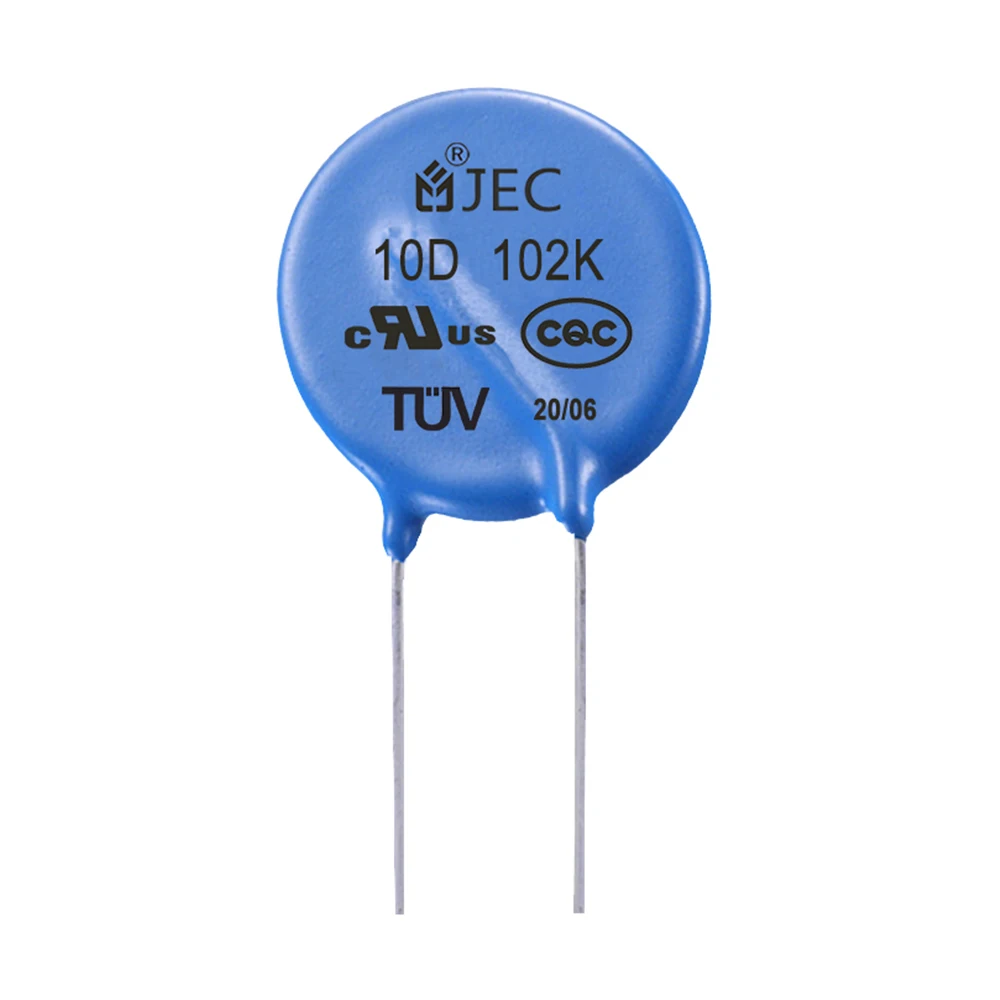 Wholesale  10D102K CQC Silicon Resin Film Zinc Oxide Varistor 1000V For Power Supply JEC 10D102K (62360635419)