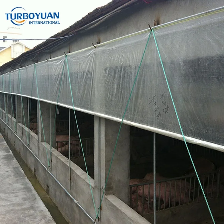 Agricultural greenhouse cover reinforced plastic woven film / clear polyweave rain covers for cherry tree