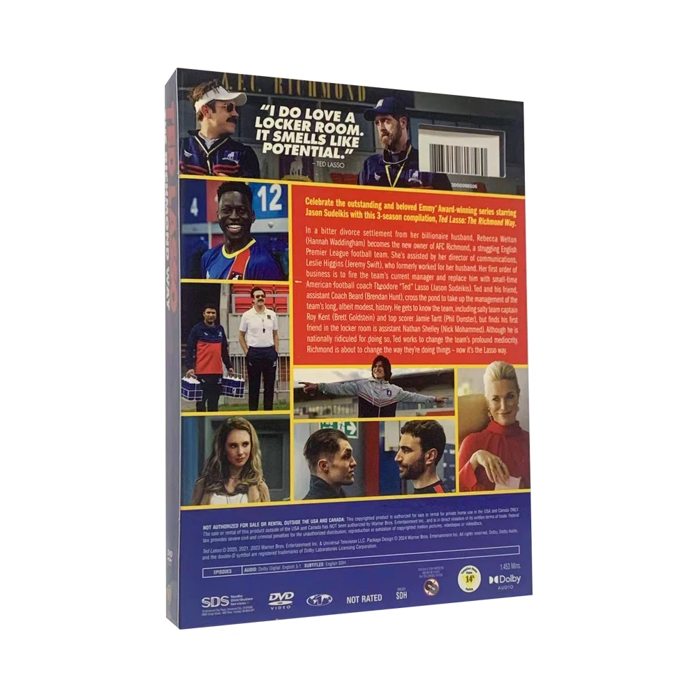 Ted Lasso 7DVD the complete series box set new arrival dvd box set best selling on ebay DDP free ship wholesale region 1 dvds