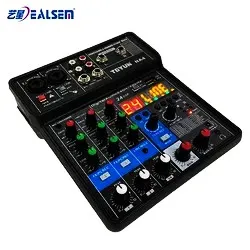TEYUN NA4 mixer audio digital 4-Channel small digital mixer console K-song live broadcast digital with recording sound card