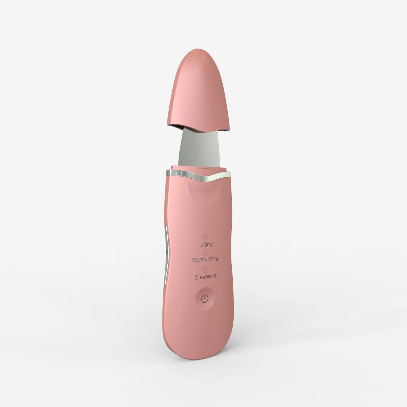 Mini Led Light Therapy Beauty Device 3 In 1 Electric Face Scrubber Vibrating Facial Cleansing Cosmetic Device