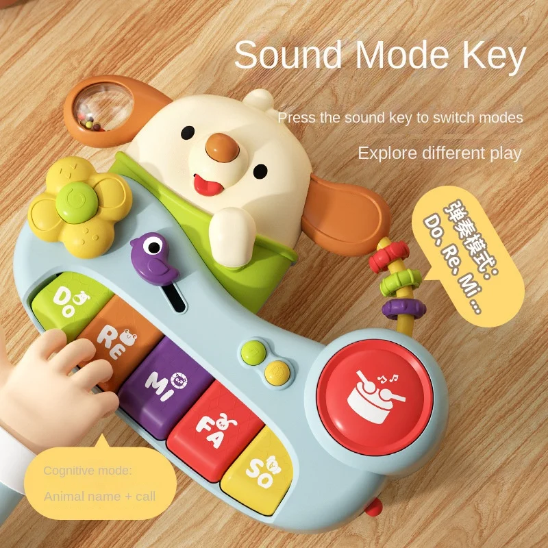 zhiqu multi-functional dog electronic organ can play Musical Instruments baby early education educational toys  and girls