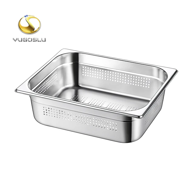 Professional manufacturer High Quality  kitchen equipment Stainless Steel Perforated 1 2  Gastronom GN Pan