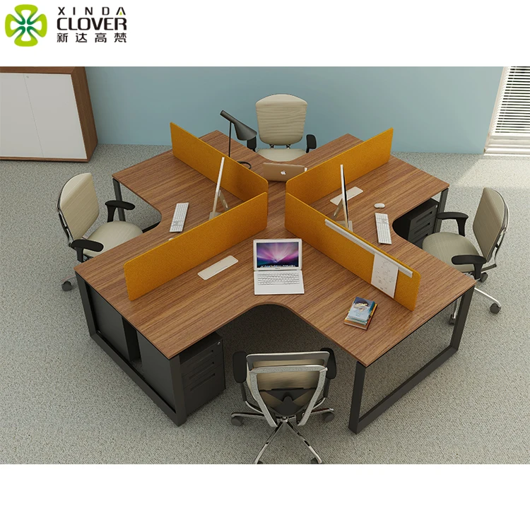 Оптовая продажа с фабрики двух человек столы треугольник стол 10 лучших производителей мебели 4 человек рабочих станций офисной рабочей станции