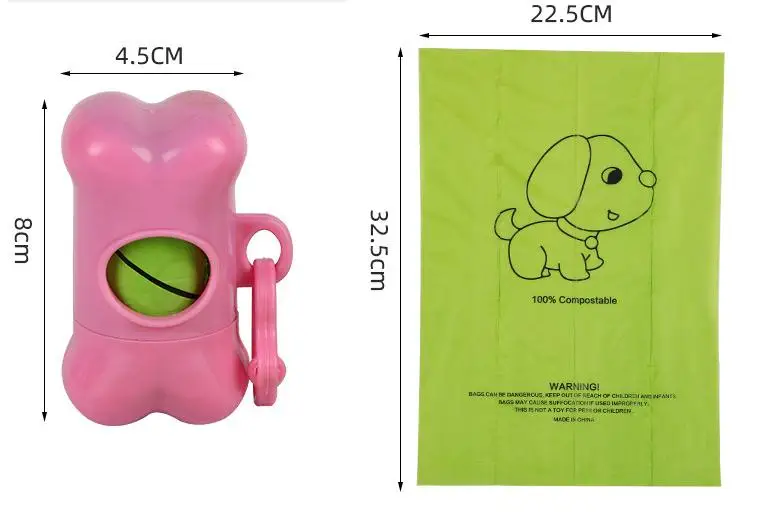  Corestarch пластиковые compostable собака poop сумки мешок с