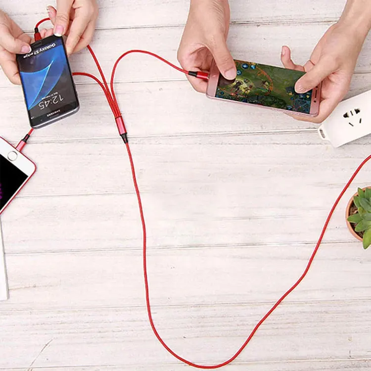 usb charging cable 3 in 1 Phone Charger Fast Charging Micro Usb Type C Cable for mobile phone