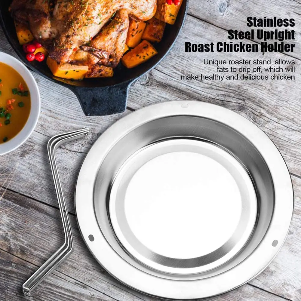 Rack Stand Chicken Holder Folding Vertical Roaster Chicken BBQ Tools BBQ Grill Accessories Chicken Roaster bbq smoker