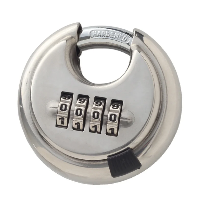 Safely Code Lock 4 Dial Digit Combination Lock Weatherproof Protection Security disc Padlock