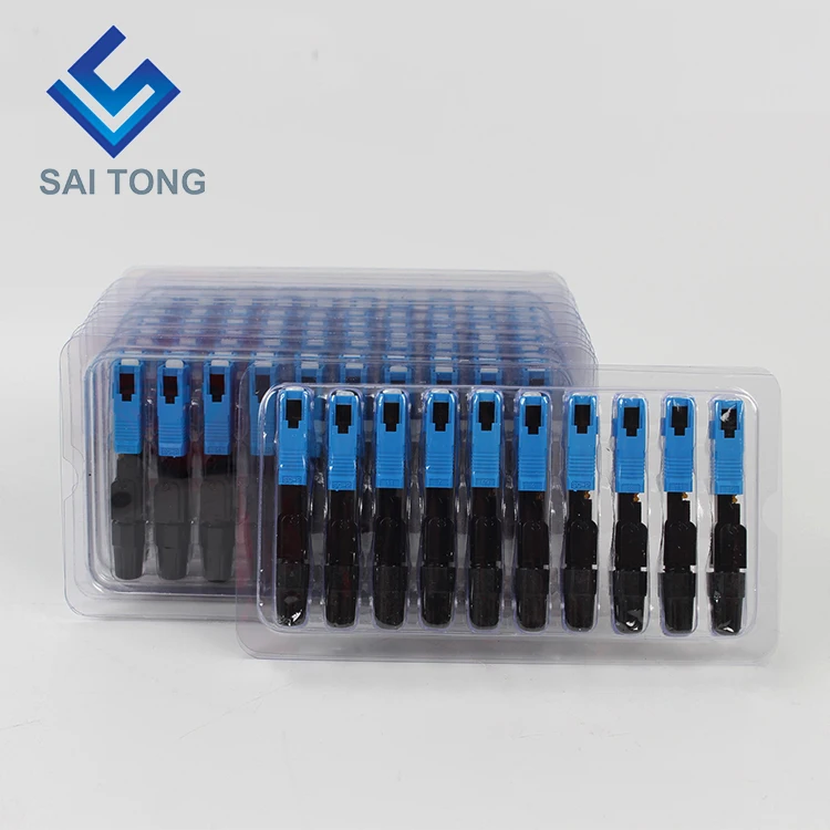 Saitong Supply Communication equipment quick connector sc/upc ftth Fiber Optic Fast Connector Fiber Connector