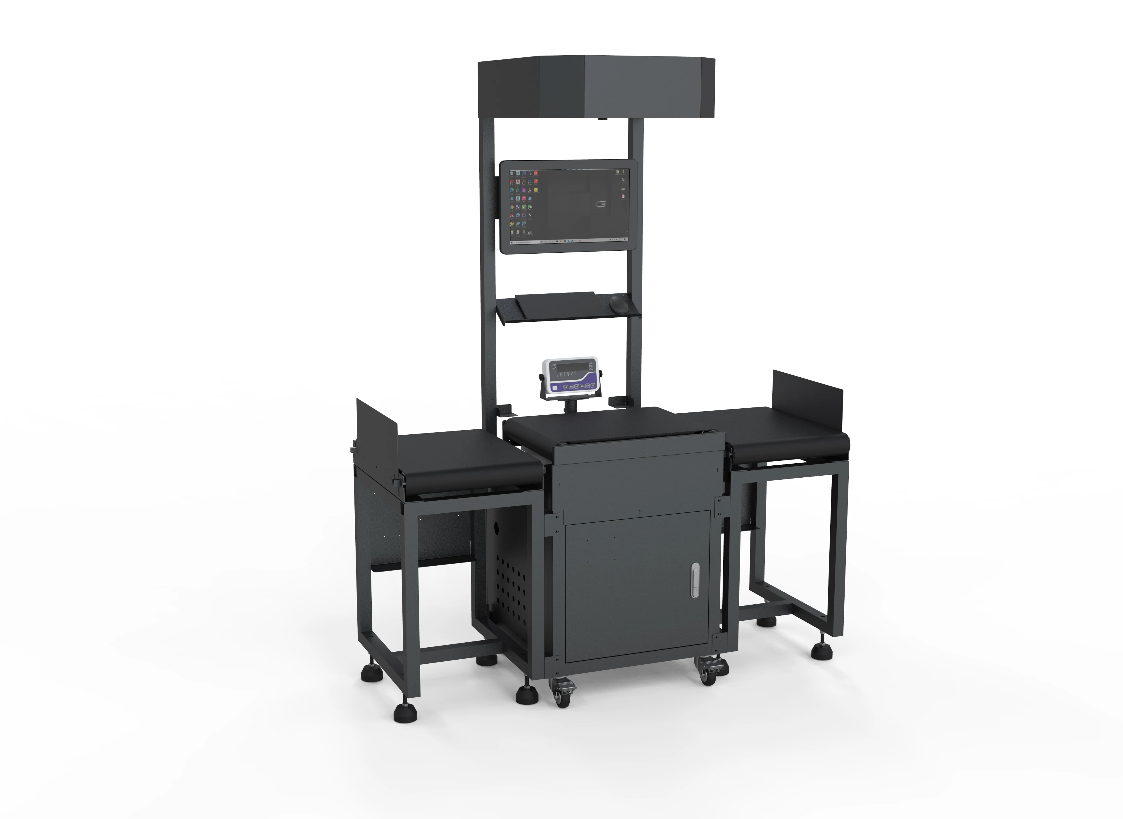 MonolithIoT Logistics Parcels 4 Directions Sorting System Dimensioning Weighing Scanning Equipment Conveyor Belt DWS System