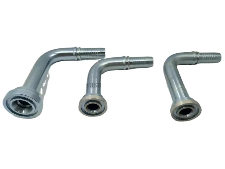 1/2 Inch High Temperature Spiral Wrap Hydraulic Hose with Forged Reducing Fittings Pressure Resistant for Construction Use