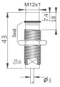 KJT Manufacturers Direct Sale IP67 IP69K  M12 High Pressure  Inductive Proximity Sensor For Industry