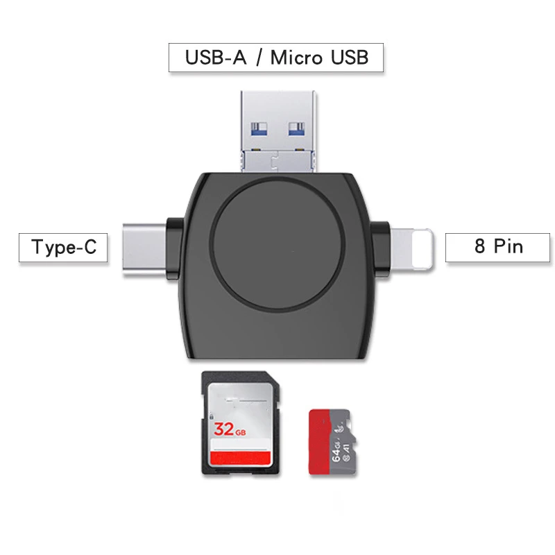 Многофункциональное устройство для чтения карт памяти USB-A/Micro