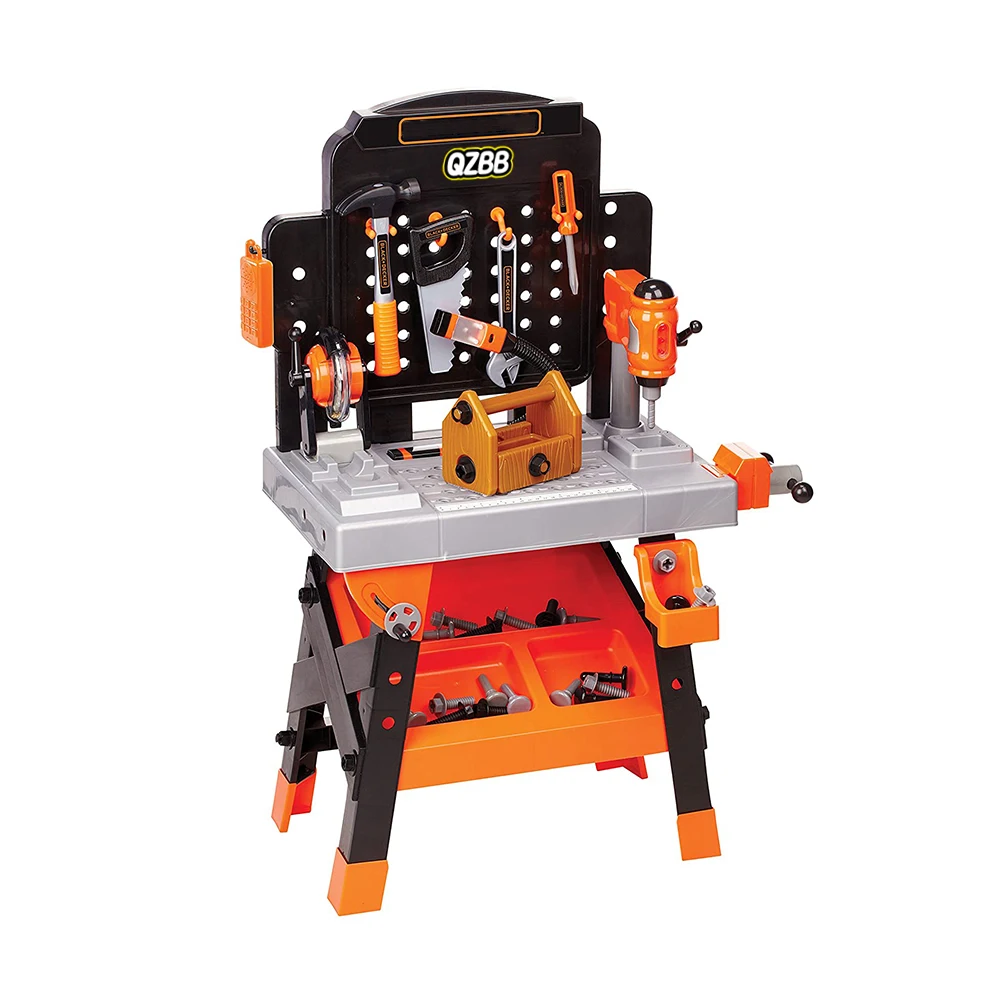 Customized High Quality Kids Power Tools Workshop Plastic Tool Table Toys Engineers Pretend Toys Work Bench Toy