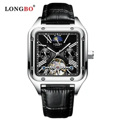 LONGBO 83259 private label watch classic waterproof manufacturer mechanical watches tourbillon watch for men