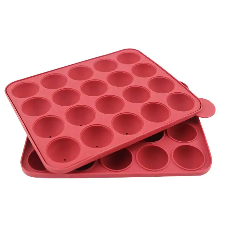 Manufacturer Supplier 24 Cavity Round Ball Shape Lollipop Silicone Mold