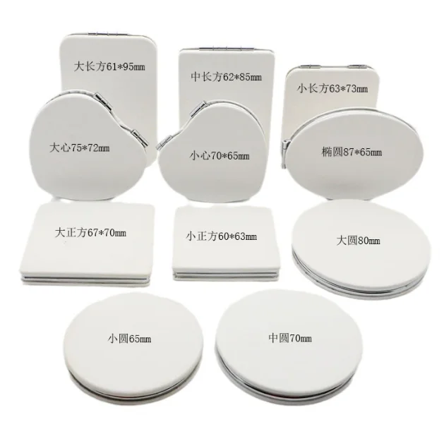 Beauty Pocket Makeup Mirror Portable Mini Square Folding Compact Mirror for Purse Travel Customized Logo  Cosmetic Mirror