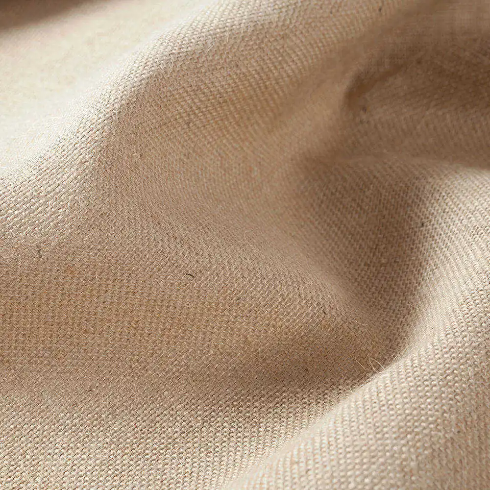 Durable wear-resistant jute table cloth plain brown roll laminated jute fabric