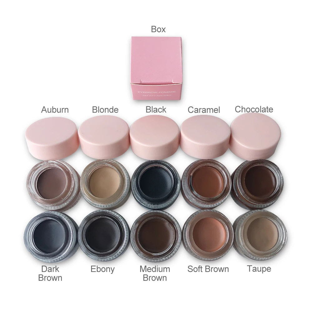 Wholesale Vegan Cruelty Free Makeup Cosmetics Eyebrow Cream Long Lasting Waterproof Eyebrow Cream Gel Eyebrow Pomade