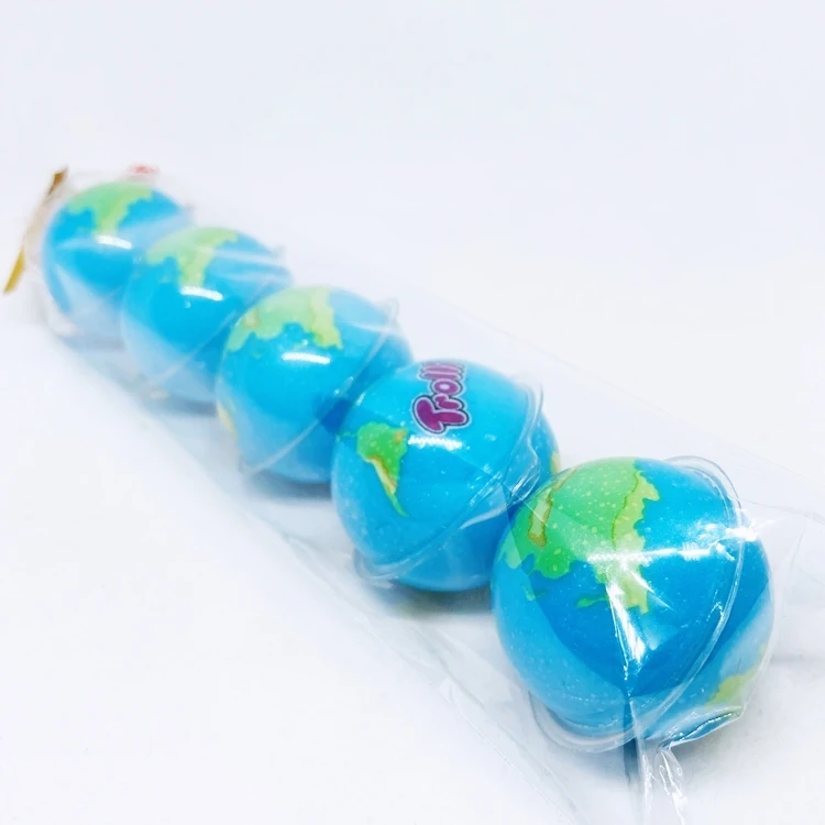 PLANET GUMMY EARTH JELLY BURST EXPLODING CANDY FIVE PIECE IN ONE BAG