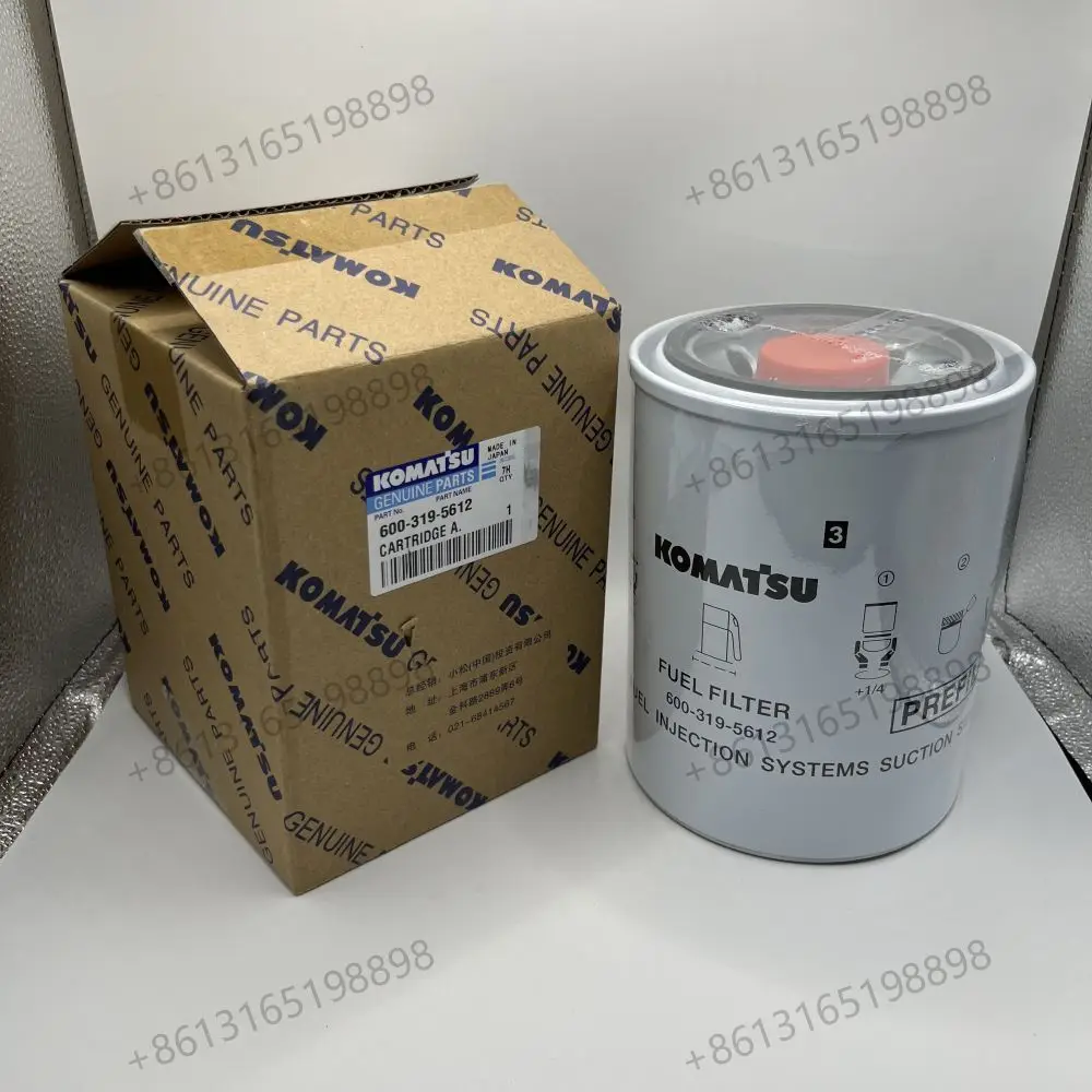 Genuine quality cartridge fuel water separator filter 600-319-5612 for PC200 PC220 PC300 PC350 PC390 HB205 HB215 bulldozer D85