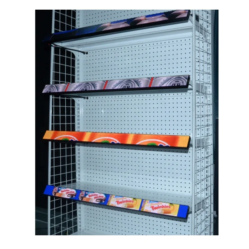P1.25 COB Led Shelf Screen Display Indoor COB Technology Advanced Smart Easy Control Installation Supermarket Shelve Price Label