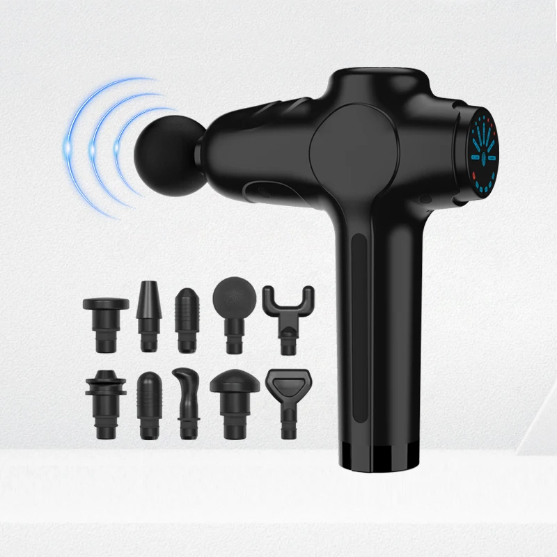 New Products Low Sound Deep Tissue Percussion Massage Gun Hot Dropshipping Product for Body Massage Gun