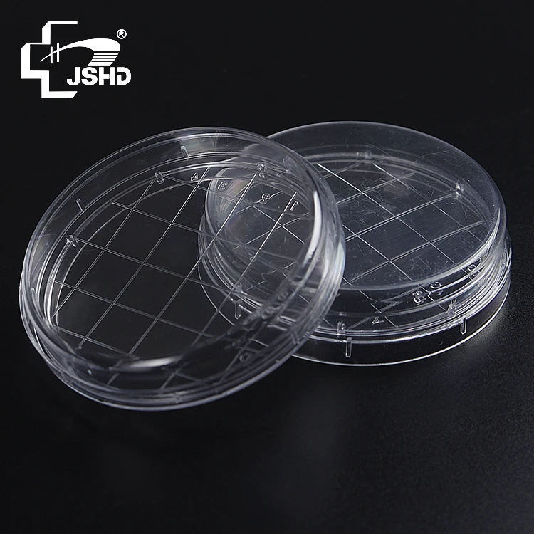 Sterile plastic petri dishes 90x15mm for machine use