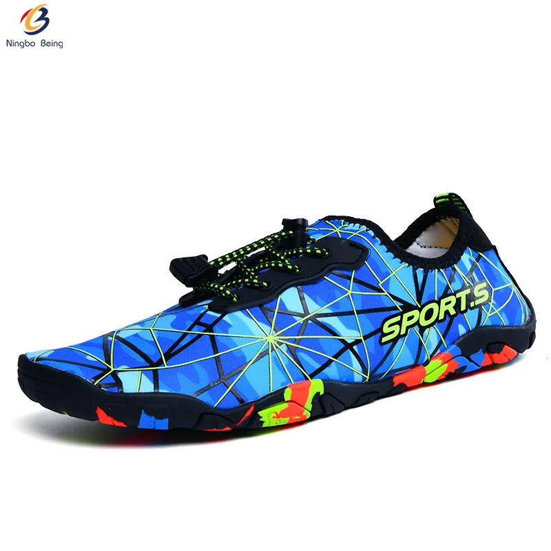
Factory direct price men and women swimming climbing shoes aqua shoes mesh neoprene fashionable beach shoes 
