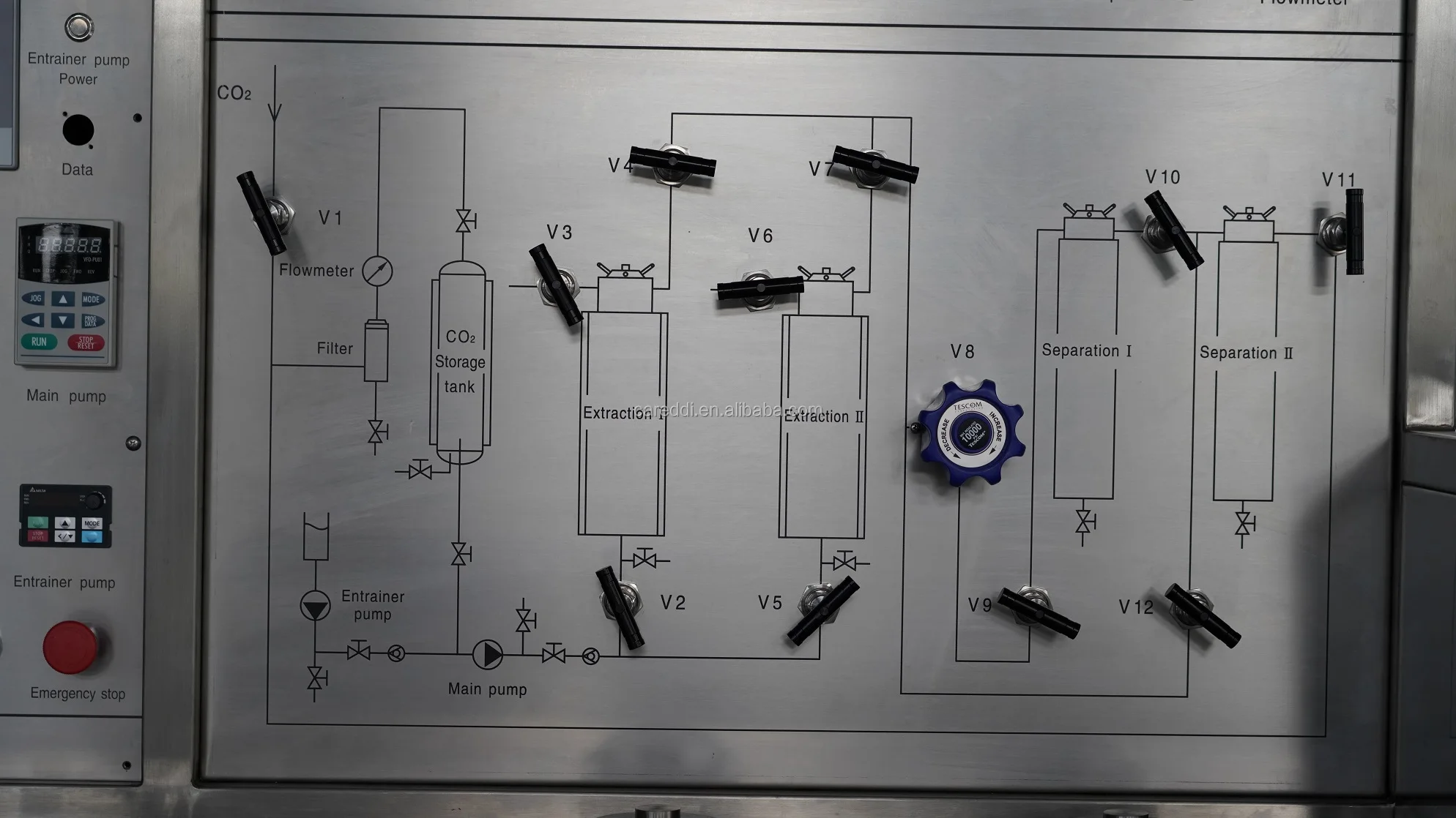 Model 10L (5Lx2) Supercritical CO2 Extraction Machine for Pomegranate Oil Essential Oil Distillation Machine