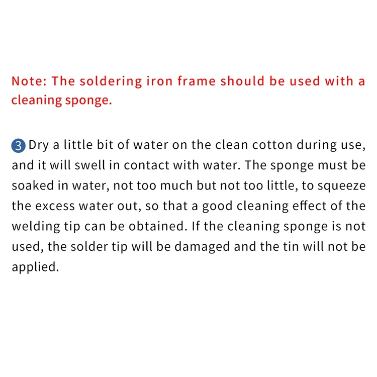 solder tip cleaning sponge