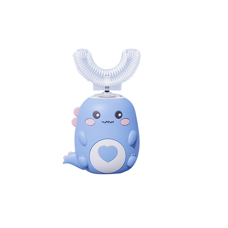 Automatic silicone 360 all rounded kids toothbrush u shape u shaped lazy ultrasonic electric toothbrush
