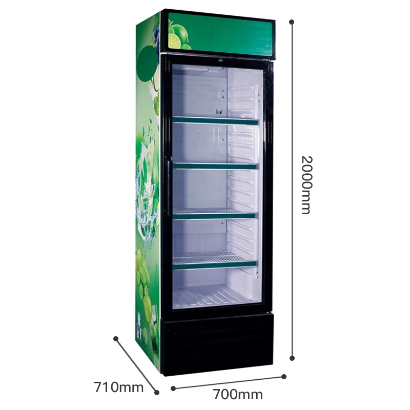 500W SNOWSEA 2023  Commercial Supermarket Display Freezer Refrigerator Single Double Three Glass Door Beer Fridge Beer Fridge