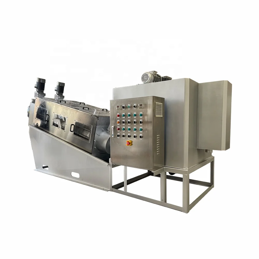 Factory Supply Discount Price Sludge Dewatering Screw Press Machine For Chemical Oil Wastewater