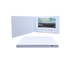 2.4/2.8/4.3/5/7/10 inch blank wedding video brochure digital advertisement video card