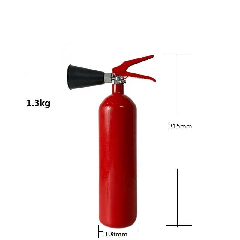 Factory Portable 1.3kg CO2 Fire Extinguisher for Car and Kitchen Use