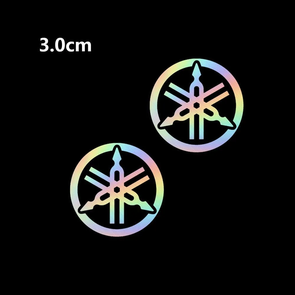 Yamaha Logo Decorative Reflective Laser Stickers for Motorcycles and Electric Cars Packaging Labels