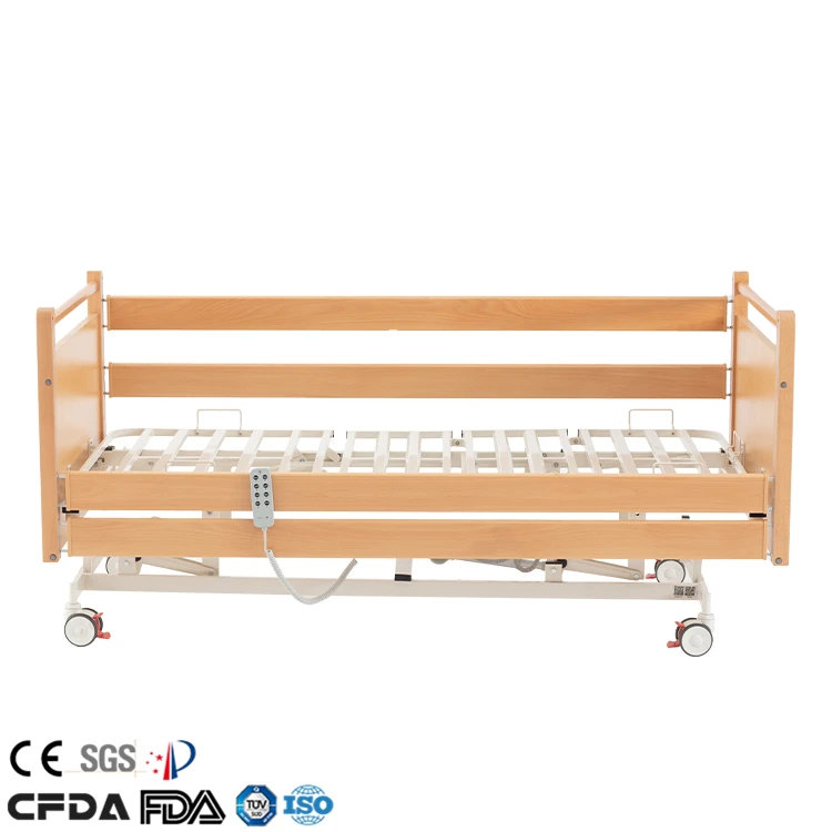 
Free Design Wood Foldable S300 Multifunctional Home Nursing Electric Medical Lift Beds for the Elderly 