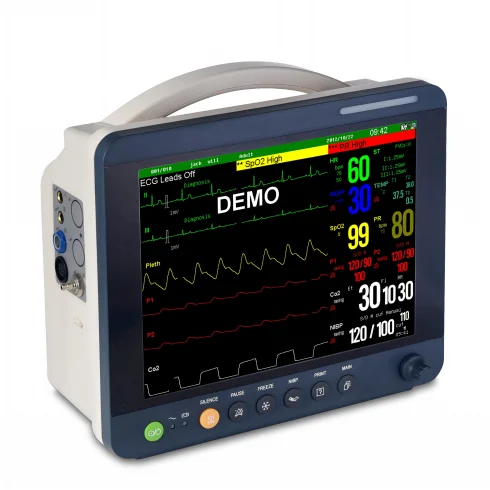 Portable 12.1 inch patient monitor, 6 parameter patient monitor