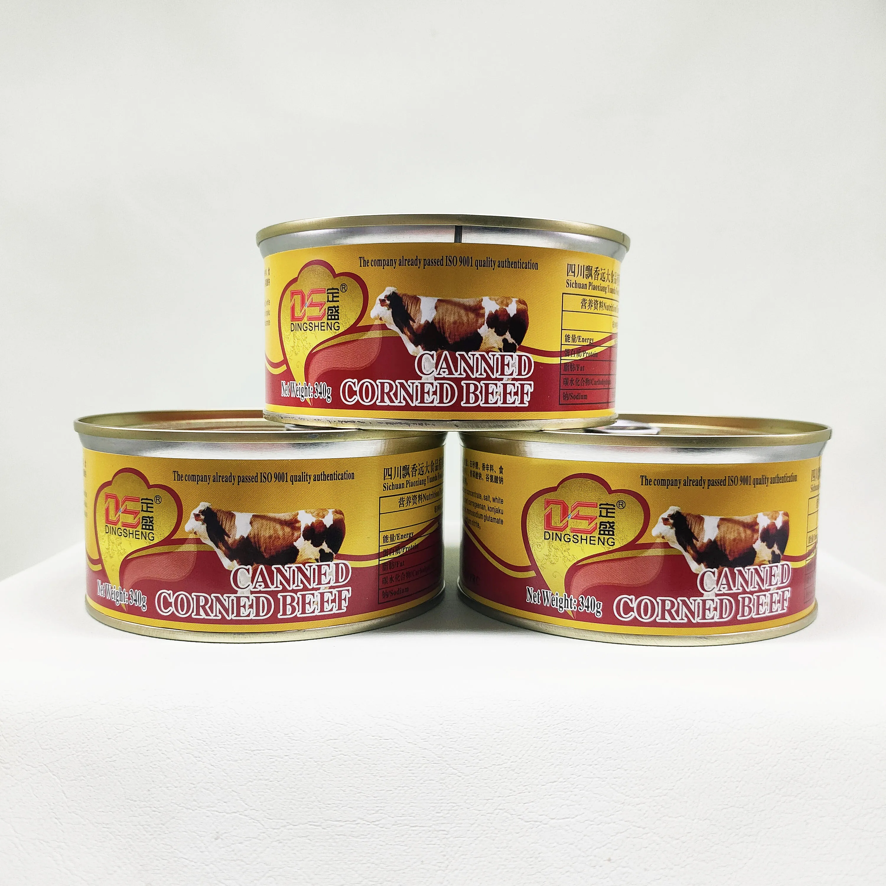 340g*24  canned corned beef dingsheng