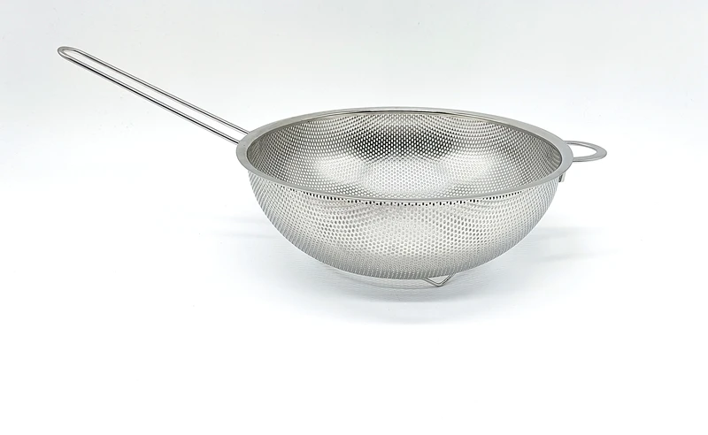 Food Grade Stainless Steel Mesh Strainer Sieves Wire Mesh Basket Strainer Colander With Double Side Handle