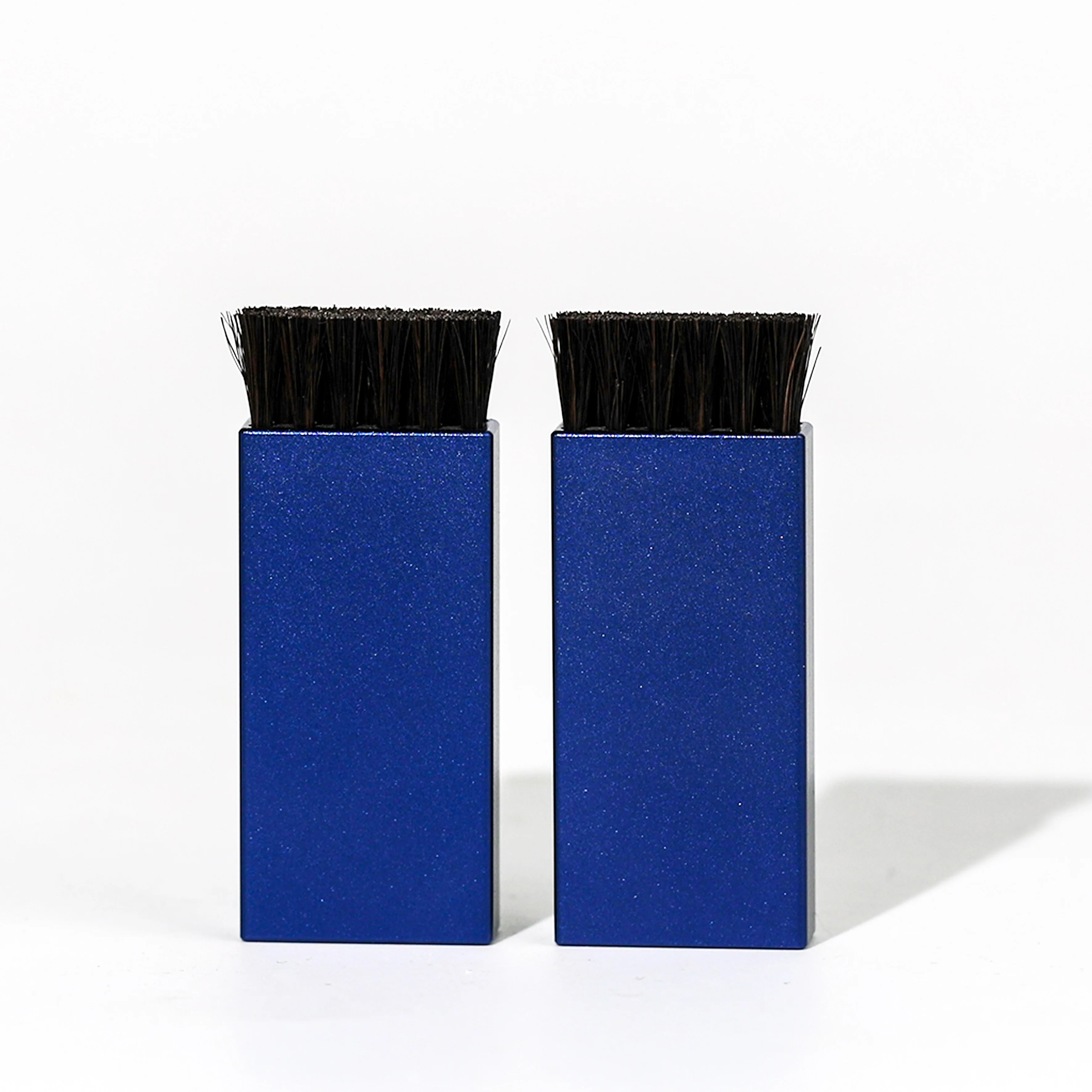 Factory Direct Customized Mini Brush Convenient Blue Aluminum Packaging Brush