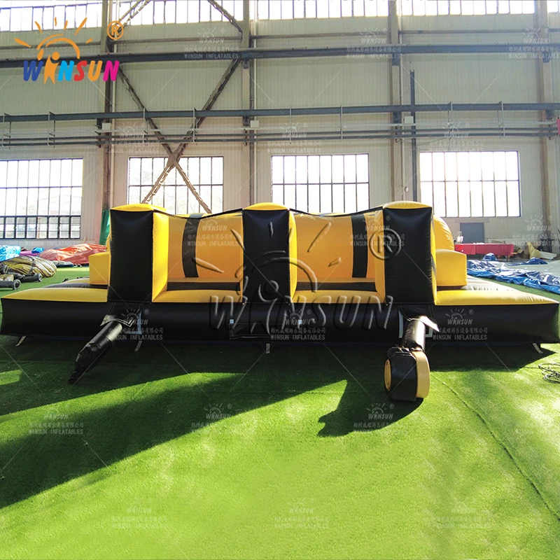 WINSUN double-barrelled Inflatable party rental rent organization obstacle dual race outdoor event playground for Kids Party